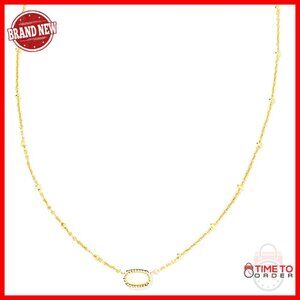Gold-Plated Satellite Pendant Necklace Minimal Elegant Chic Jewelry Adjustable
